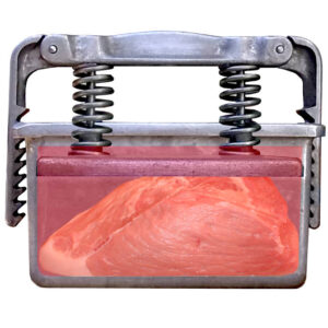 Wie hoch man die Kochschinken-Form füllen sollte.