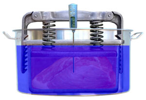 Das Kochen des Kochschinken.