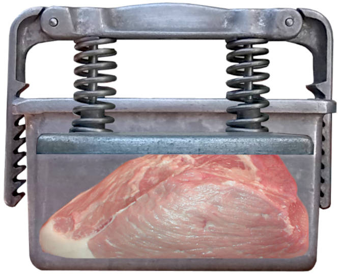 Eine Kochschinken-Form zum Kochschinken machen.